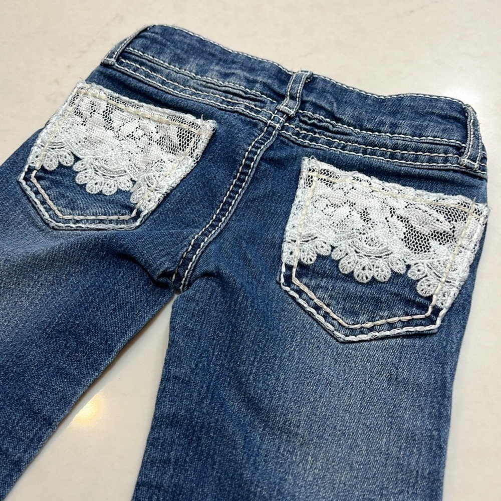 Faded glory girls jeans, size 4, never worn. - Picture 3 of 4